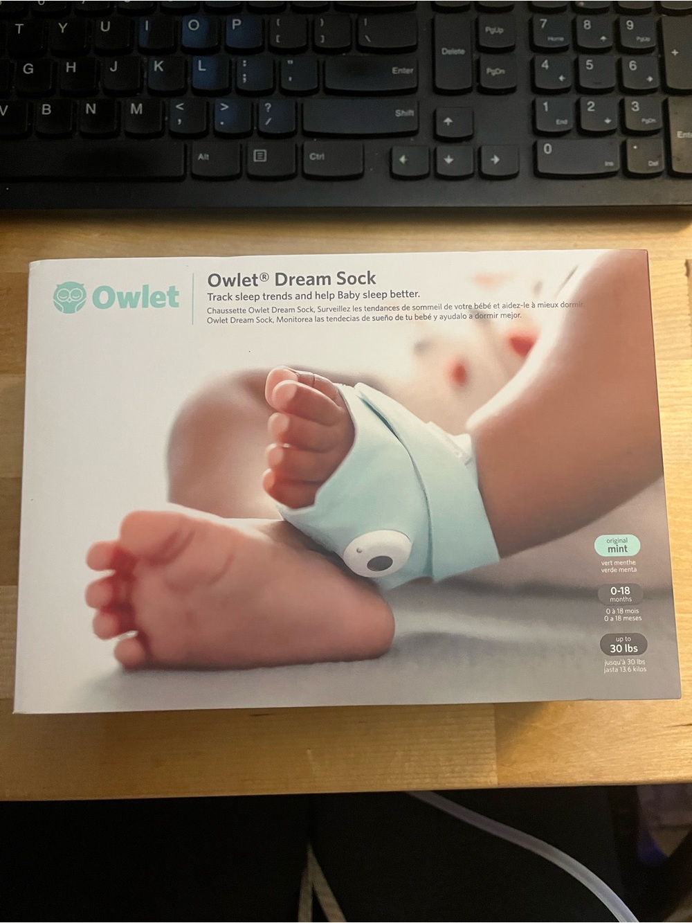 Owlet Dream Sock Baby Sleep Monitor - Mint